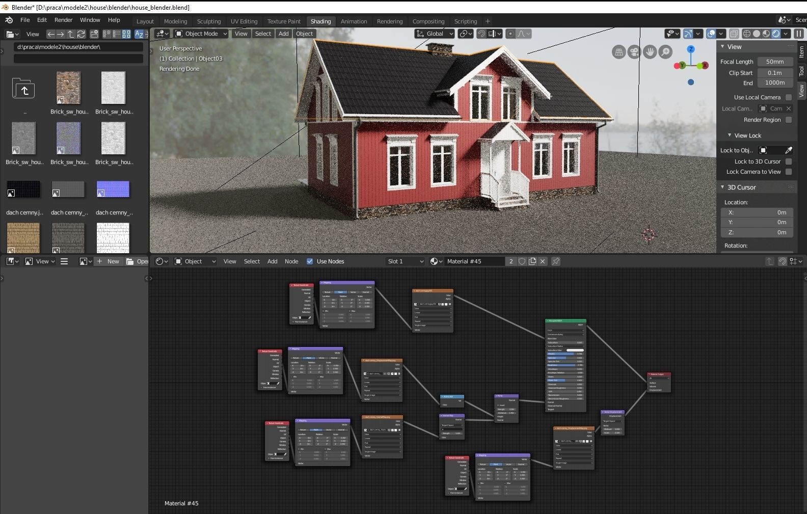 small Swedish house 3D model_22
