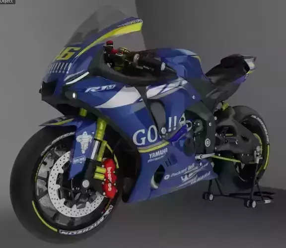 YZF R1-M 2020 Model with Gauloises Livery  3D model