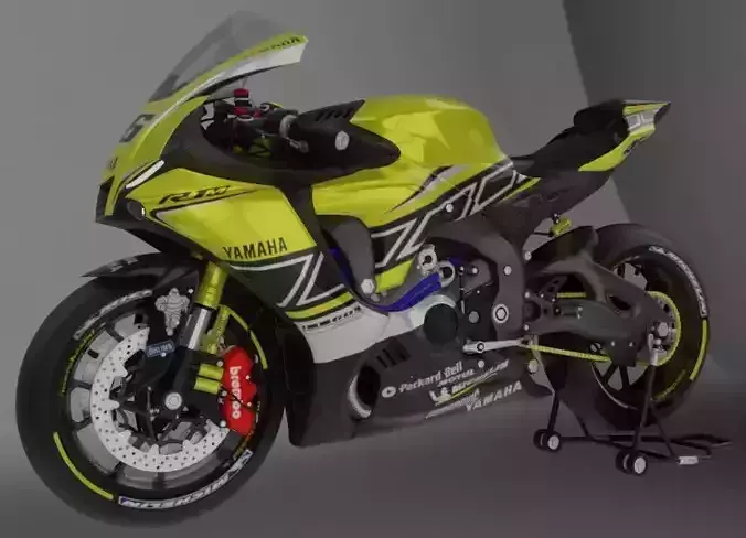 YZF R1-M 2020 Model with 60th Anniversary Livery 3D model