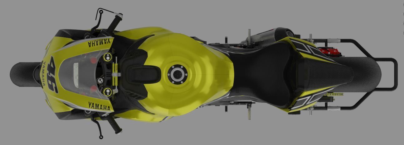 YZF R1-M 2020 Model with 60th Anniversary Livery 3D model_7