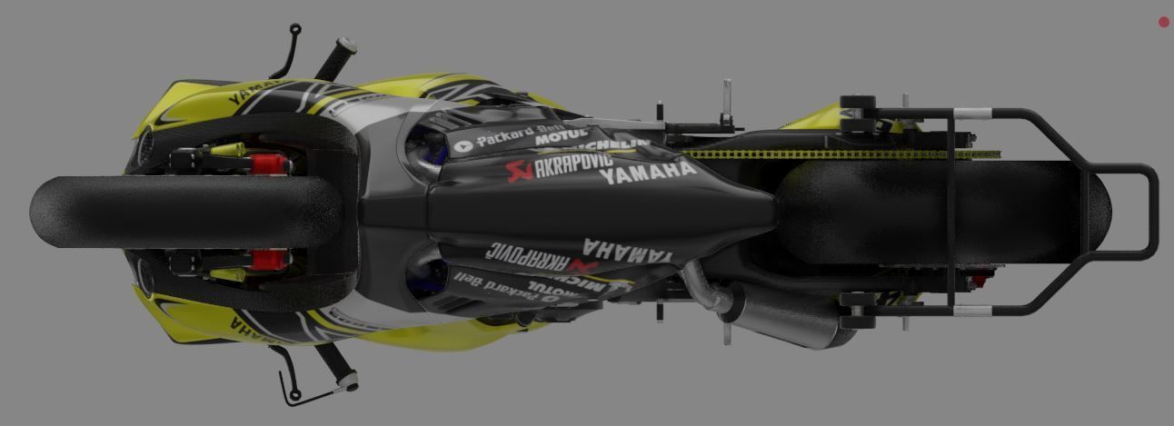 YZF R1-M 2020 Model with 60th Anniversary Livery 3D model_2