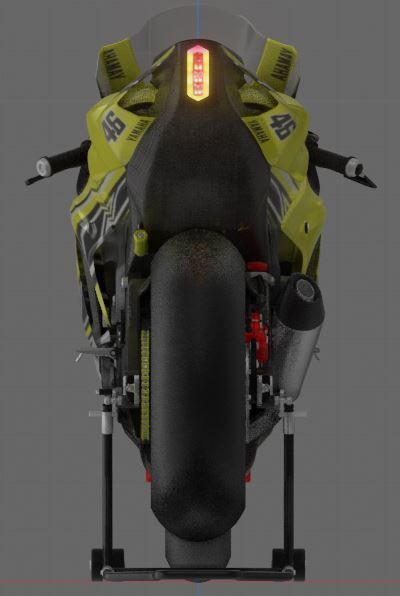 YZF R1-M 2020 Model with 60th Anniversary Livery 3D model_1