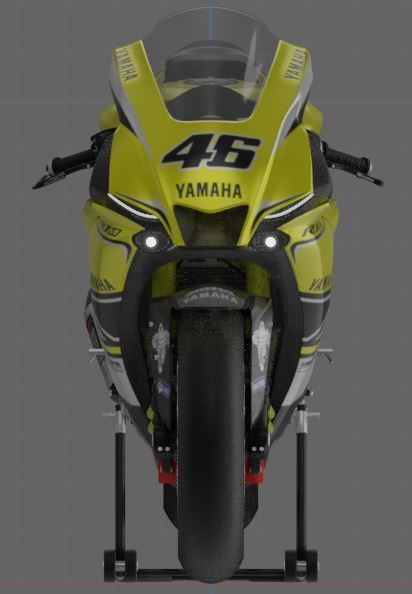 YZF R1-M 2020 Model with 60th Anniversary Livery 3D model_3