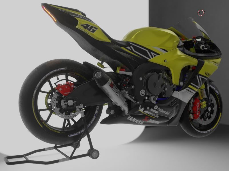 YZF R1-M 2020 Model with 60th Anniversary Livery 3D model_5