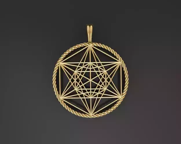 Metatron Cube Pendants 3D print model