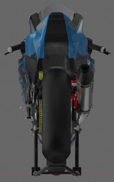 GSX-R 1000 Special Edition Rizla Suzuki Livery 3D model_1