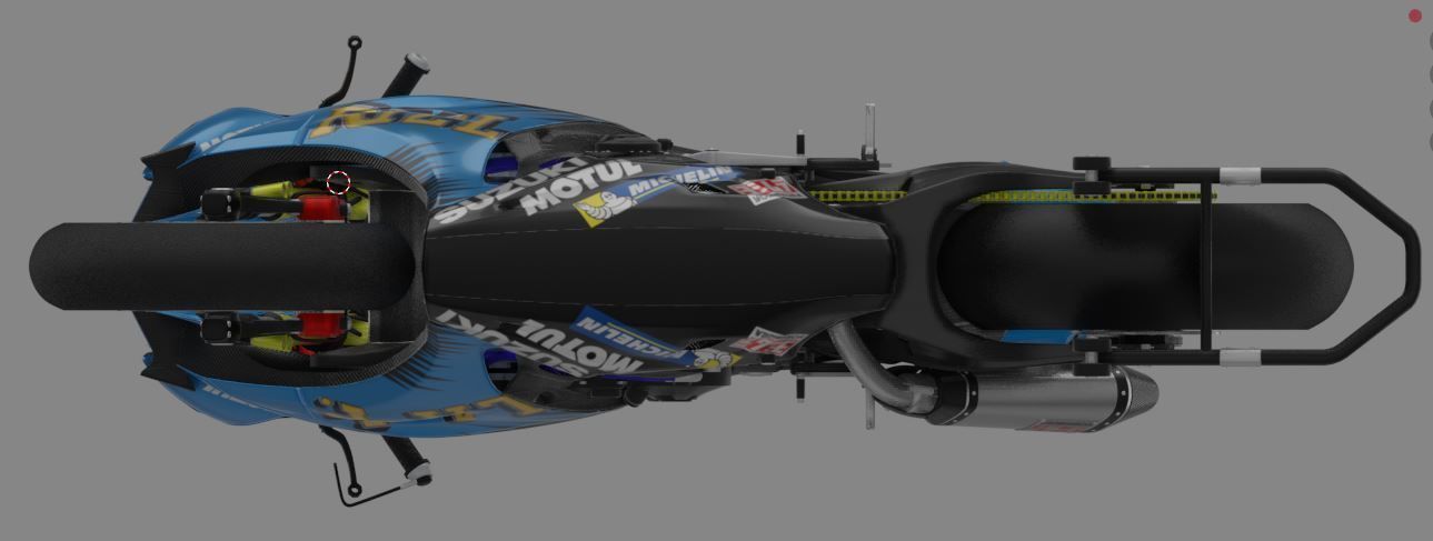 GSX-R 1000 Special Edition Rizla Suzuki Livery 3D model_2