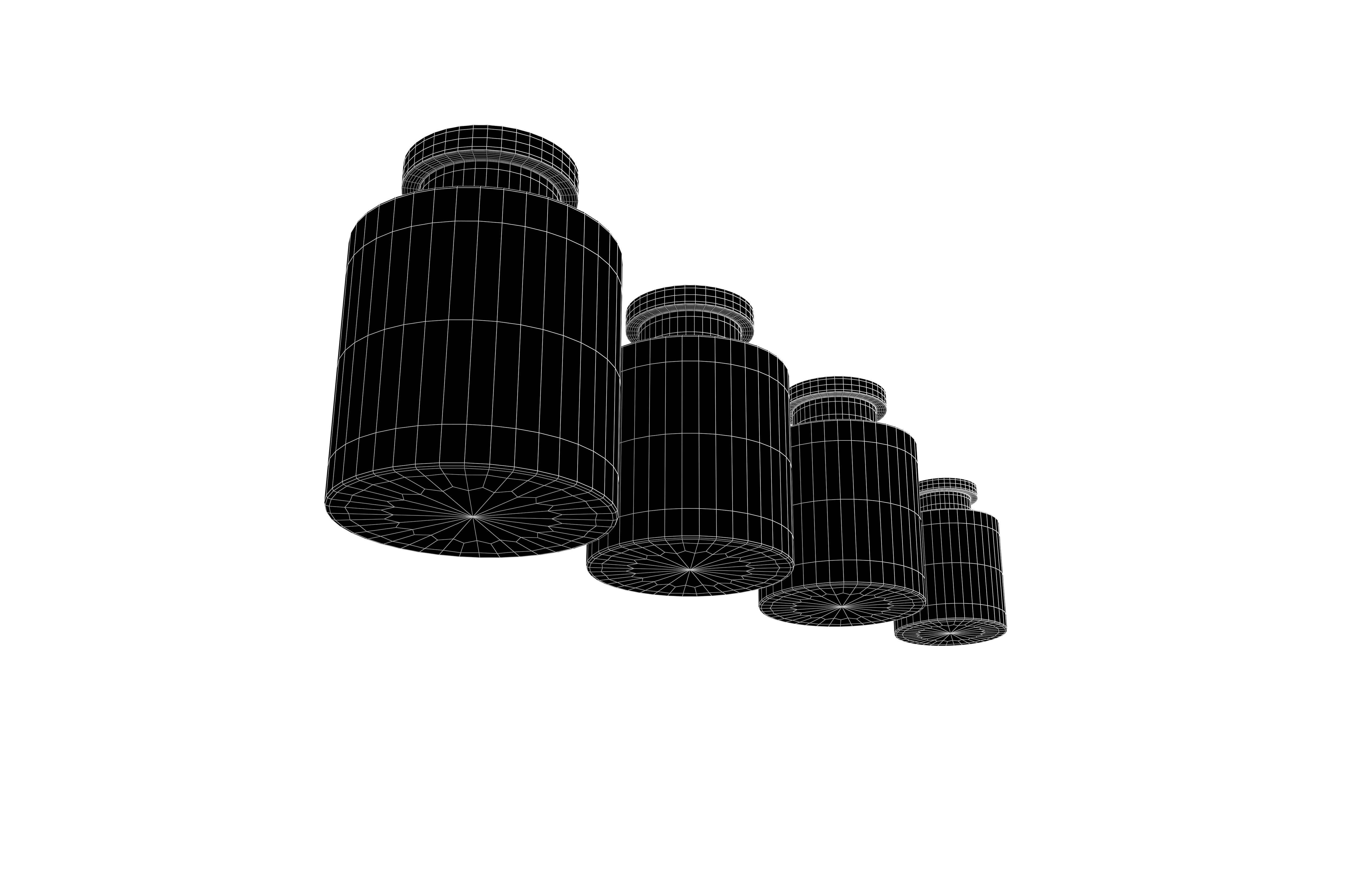 Scale Weights V2 003 Low-poly 3D model_7