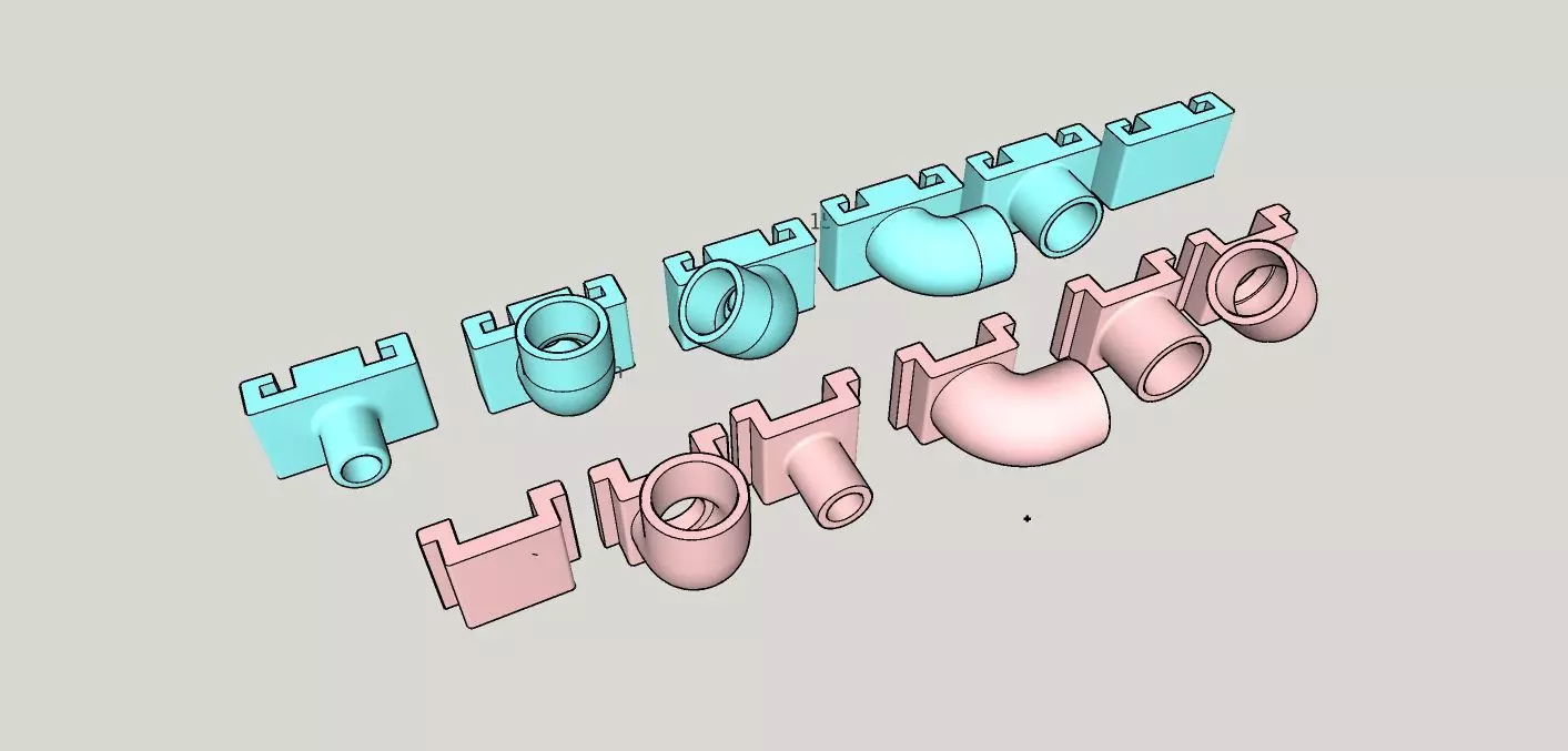 Formicarium Ant Farm Connector Set Free 3D print model