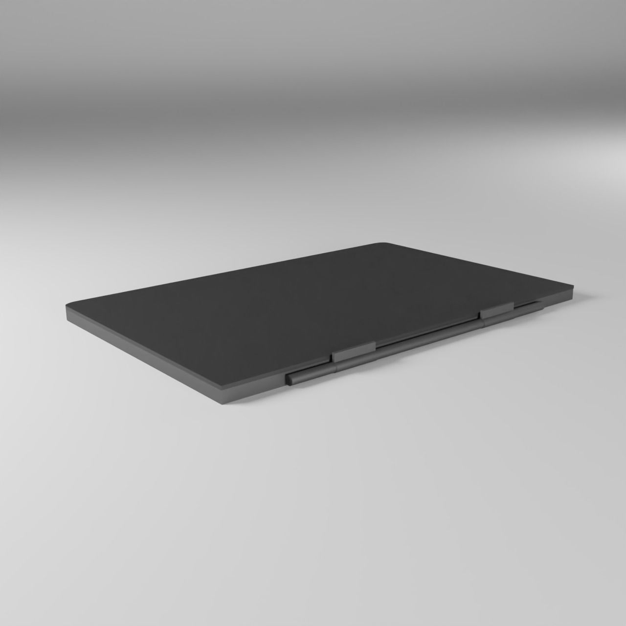 lowpoly laptop with animation Low-poly 3D model_7