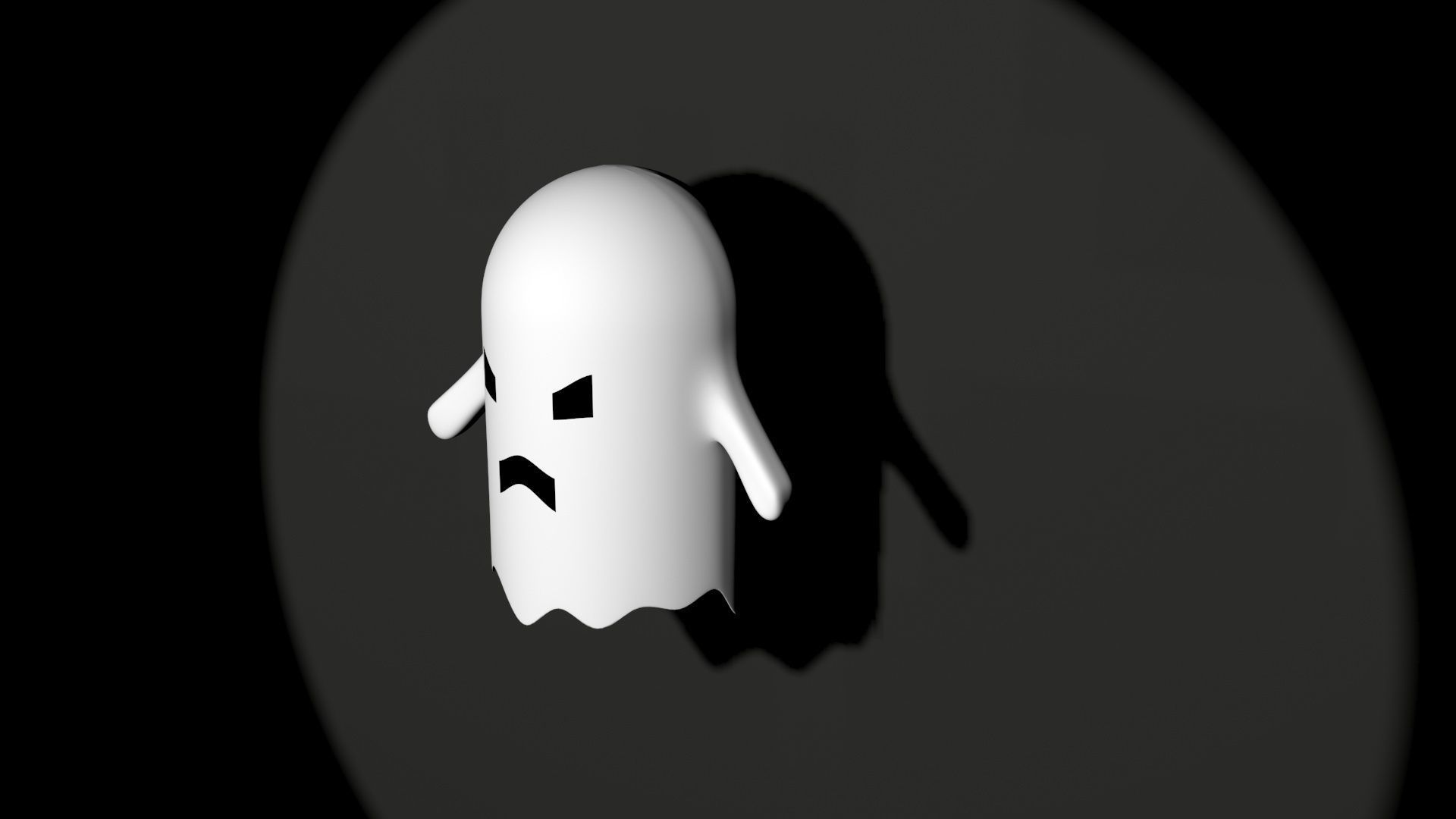 Low Poly Ghost - Animated Low-poly 3D model_2