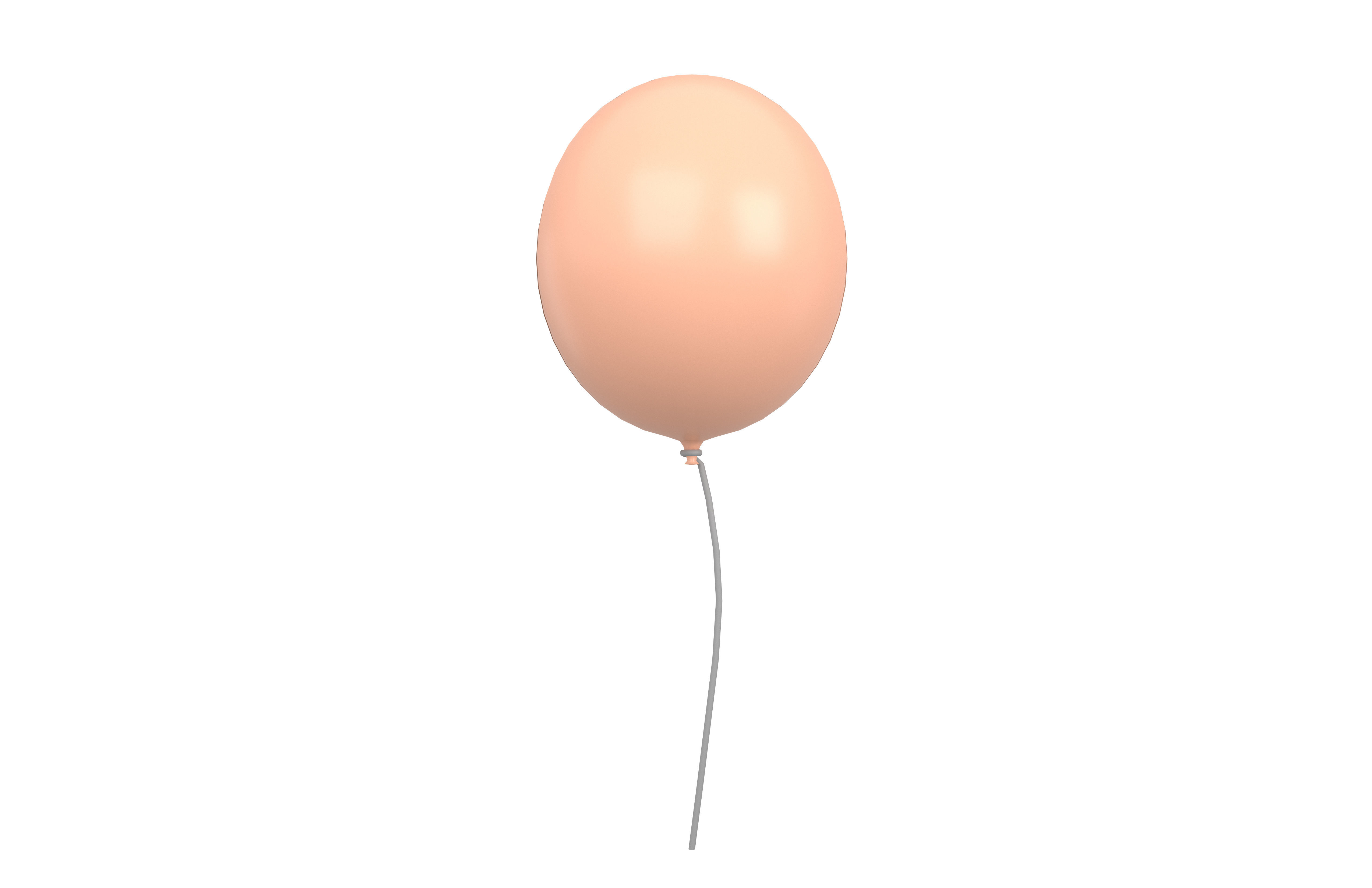 Balloons v1 008 Low-poly 3D model_1