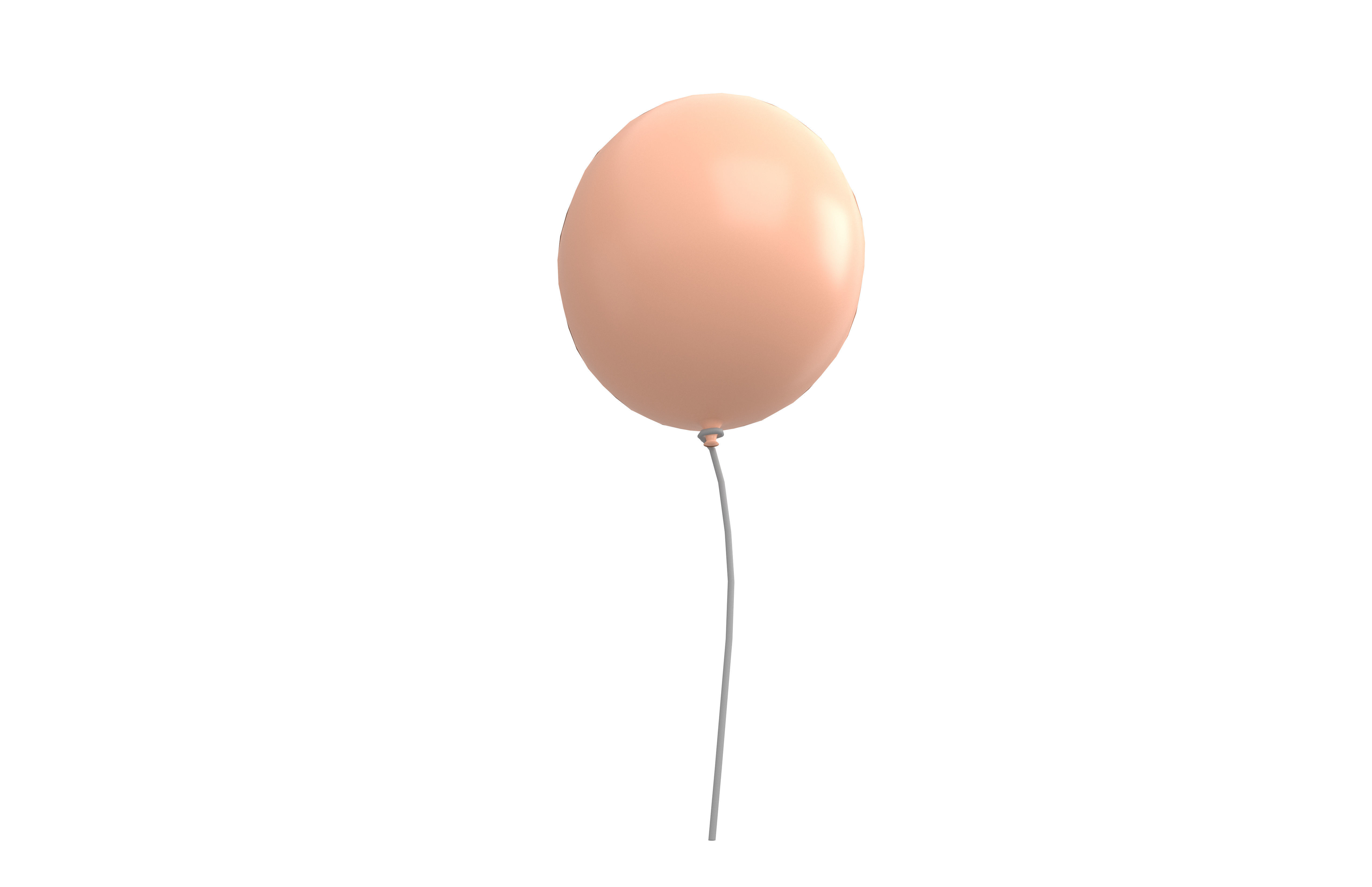 Balloons v1 008 Low-poly 3D model_3