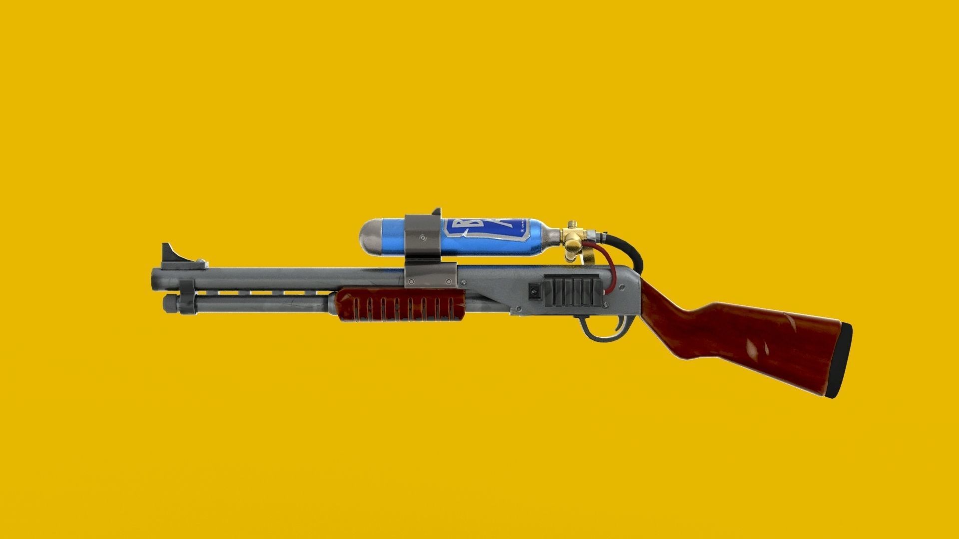 Charge Shotgun 3d model  Low-poly 3D model_6