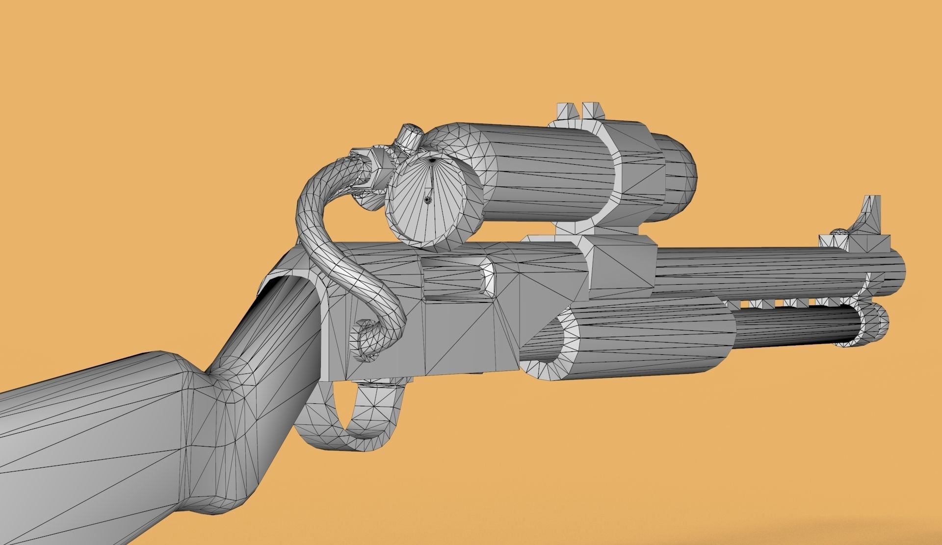 Charge Shotgun 3d model  Low-poly 3D model_13