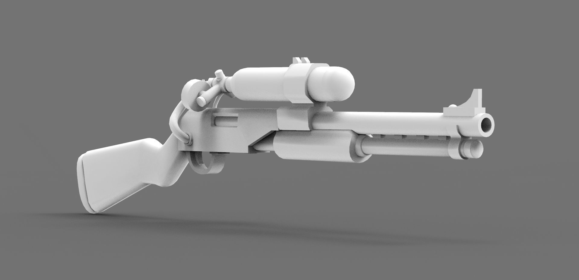 Charge Shotgun 3d model  Low-poly 3D model_9