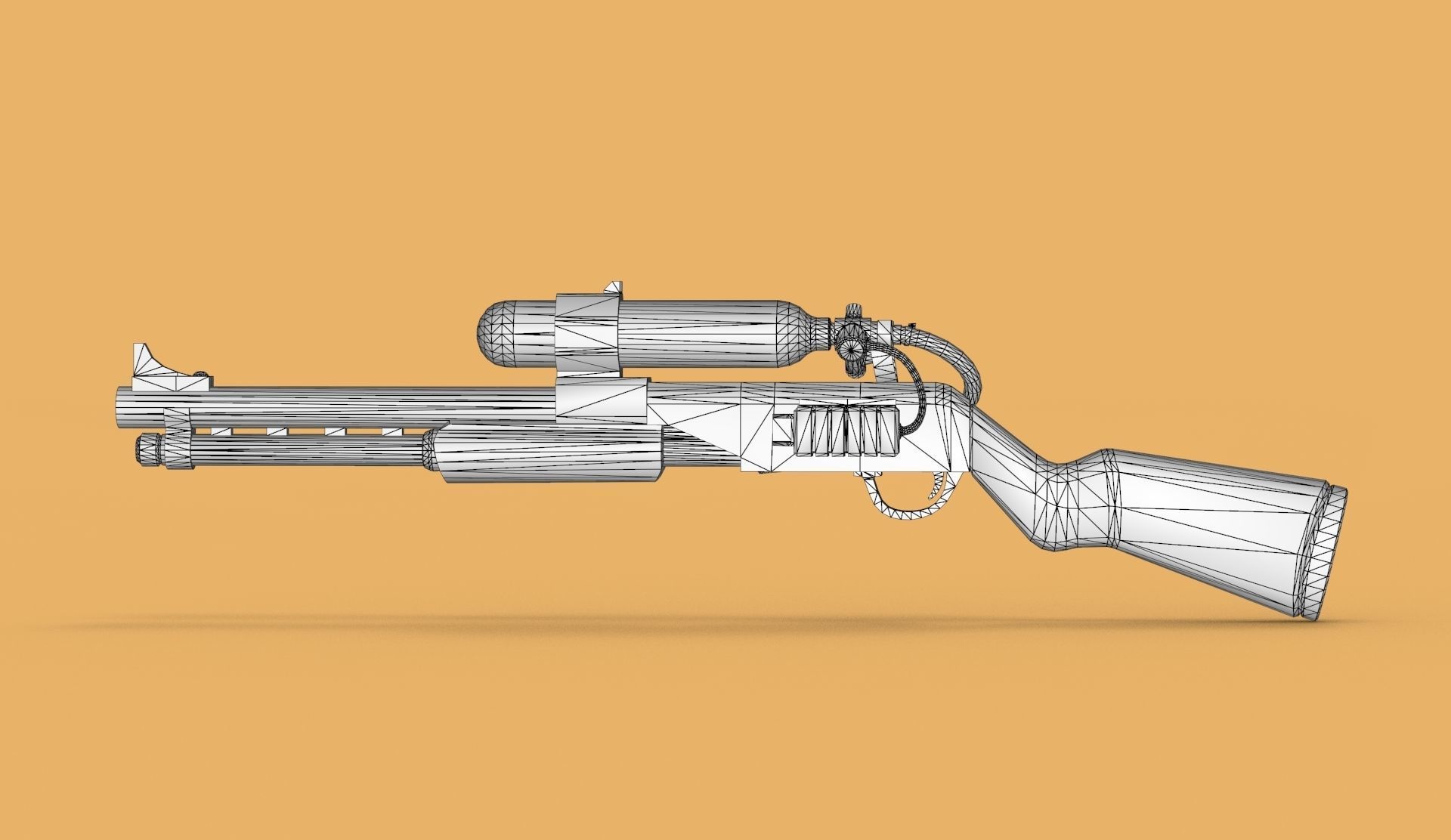 Charge Shotgun 3d model  Low-poly 3D model_11