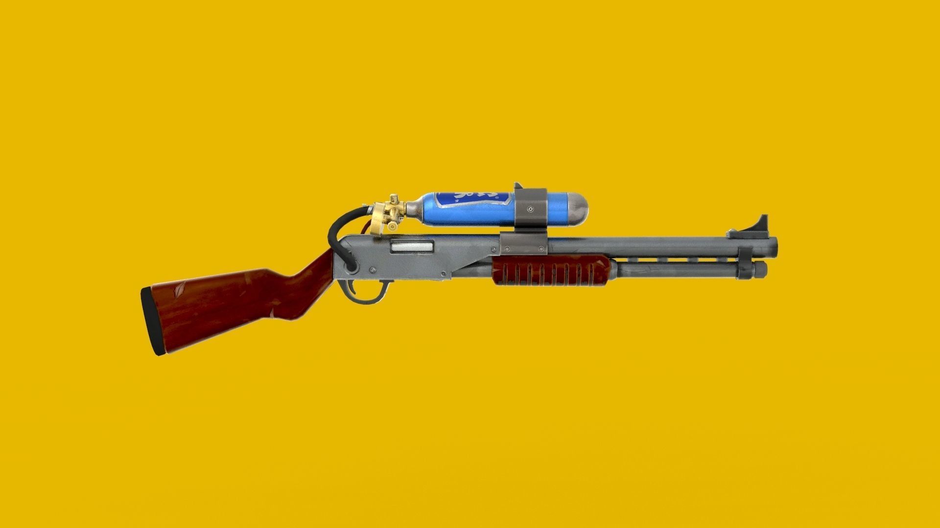 Charge Shotgun 3d model  Low-poly 3D model_4