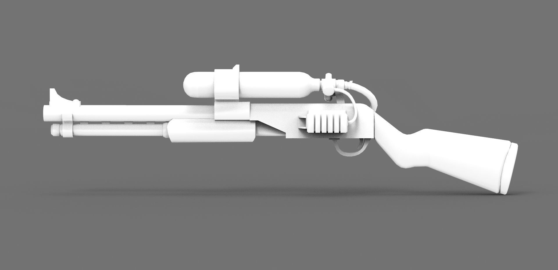 Charge Shotgun 3d model  Low-poly 3D model_8