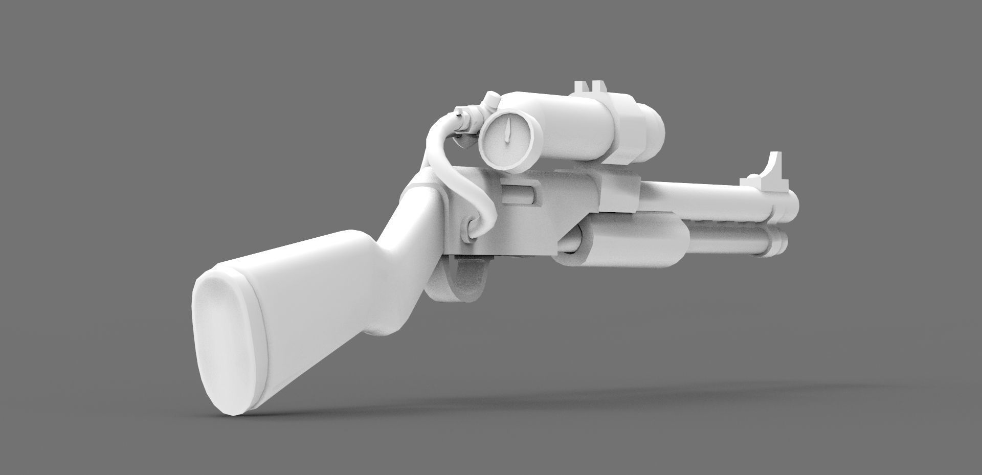 Charge Shotgun 3d model  Low-poly 3D model_7