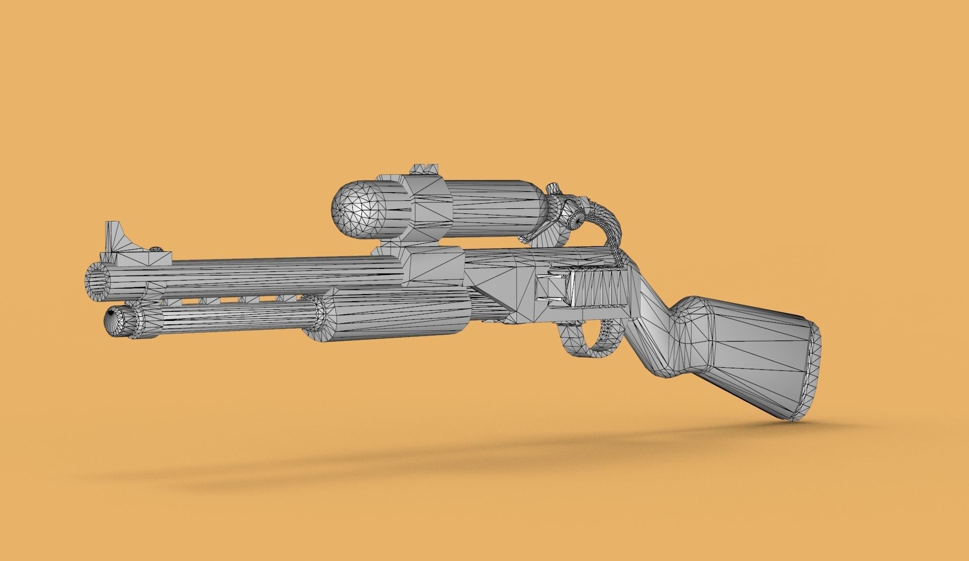 Charge Shotgun 3d model  Low-poly 3D model_10