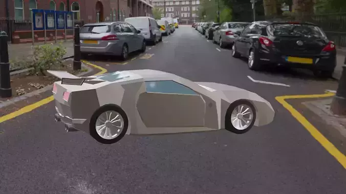 LowPoly Sportcar car