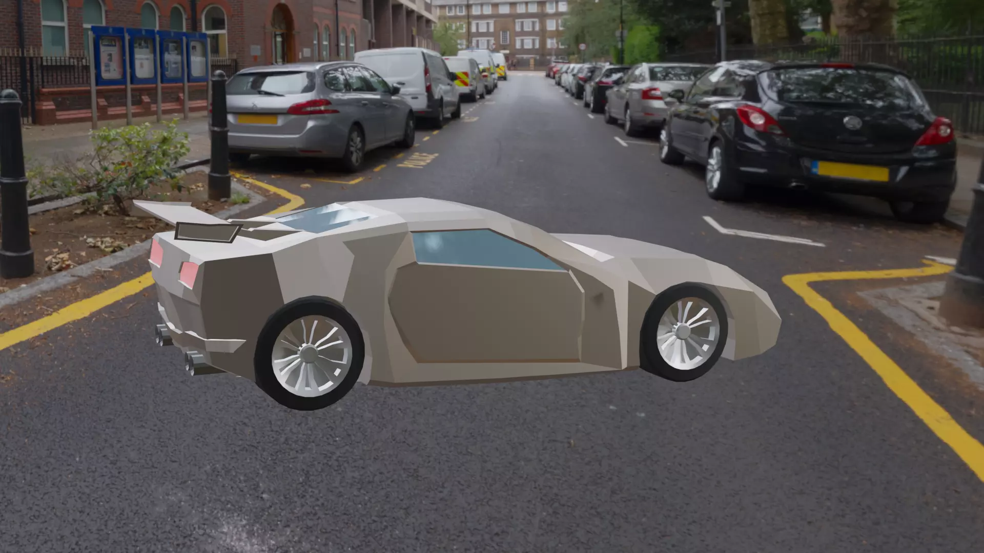 LowPoly Sportcar car Free low-poly 3D model