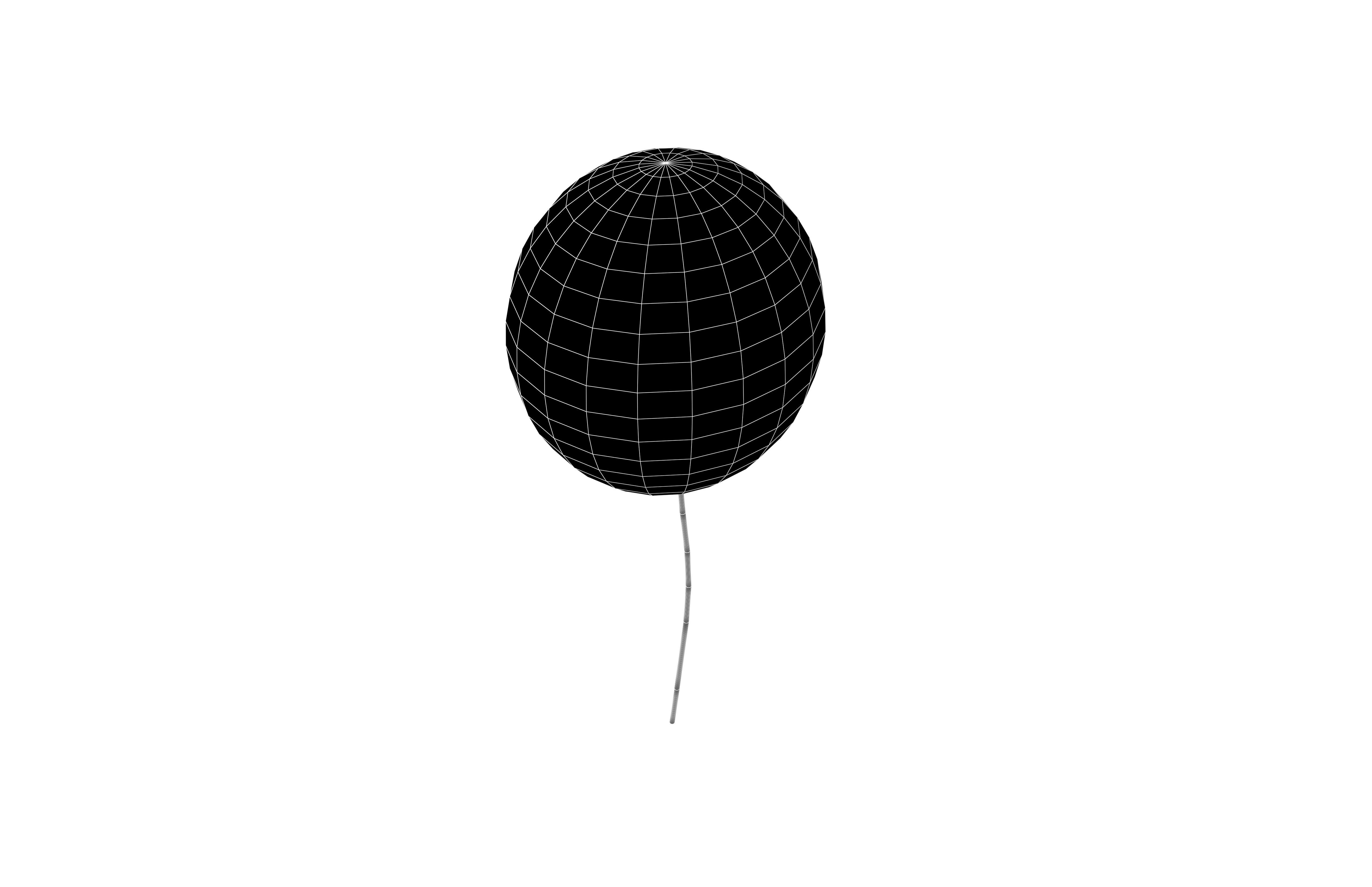 Balloons v1 011 Low-poly 3D model_6
