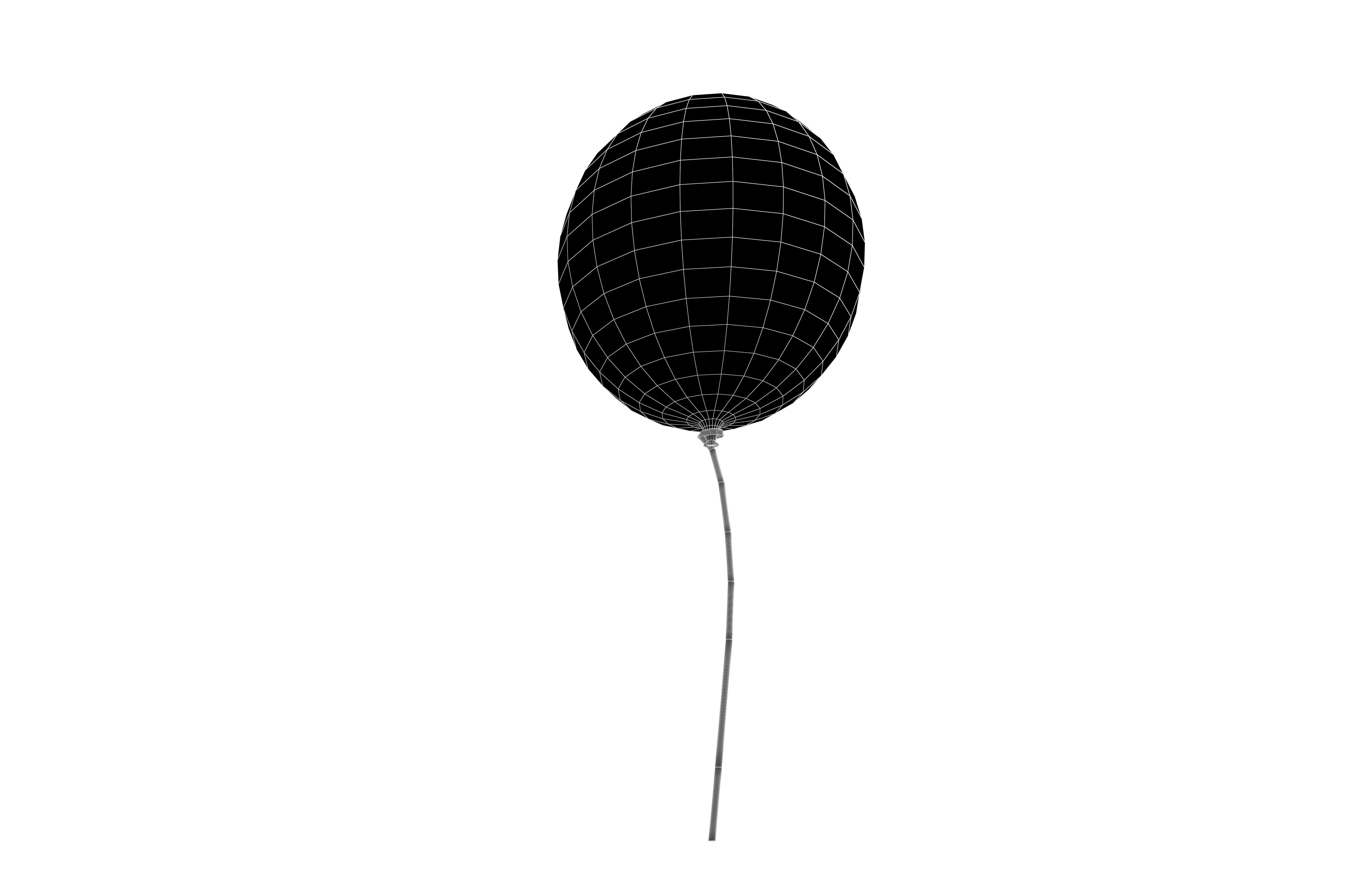 Balloons v1 011 Low-poly 3D model_7