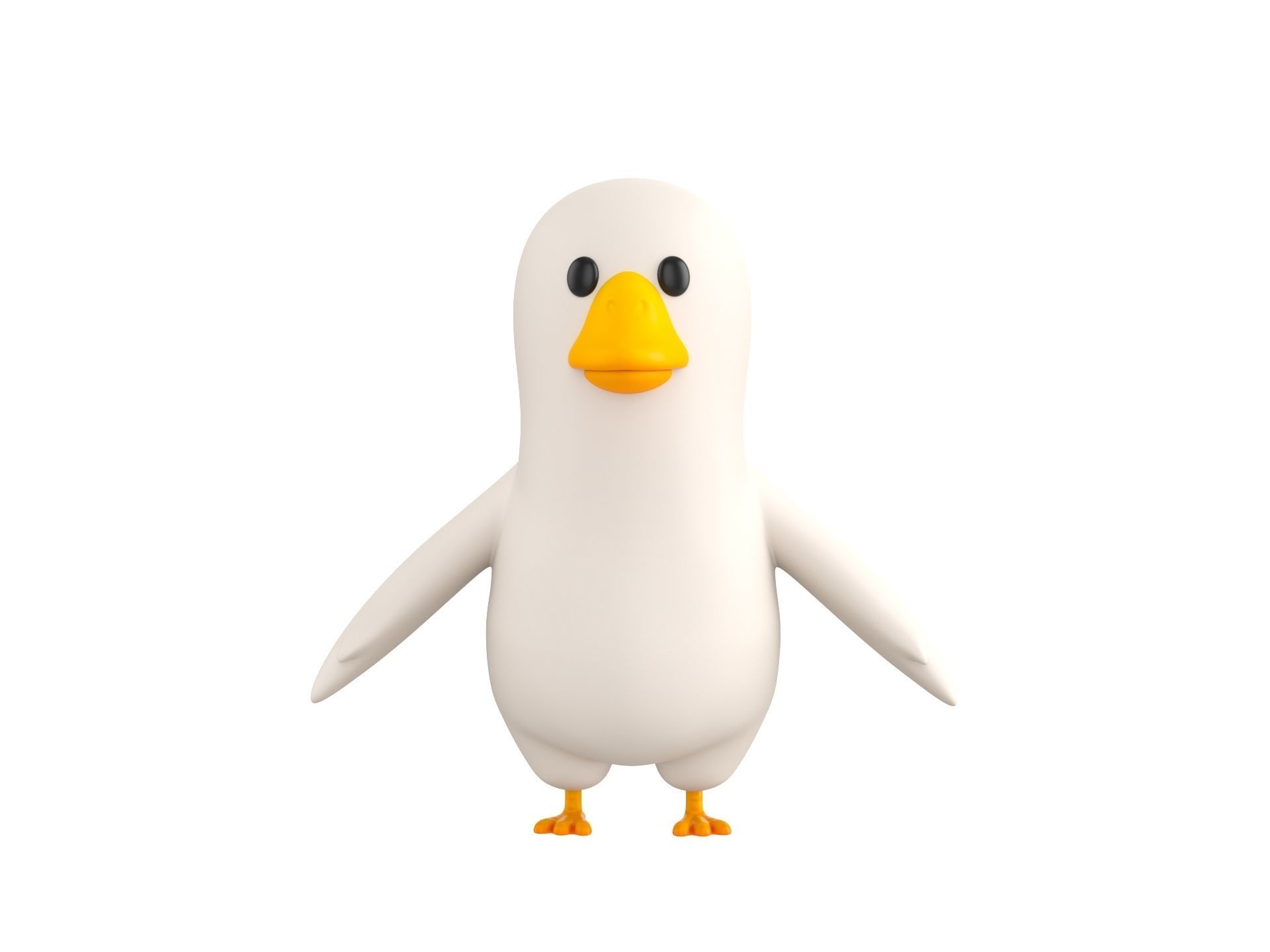 Character067 Goose 3D model_1