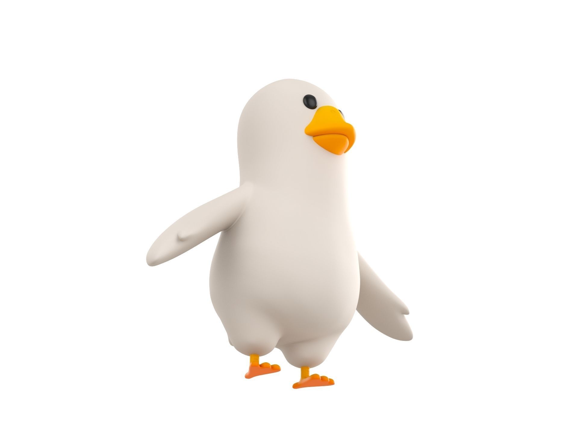 Character067 Goose 3D model_2