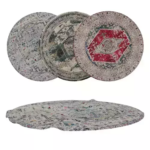 Round Rug Set 202