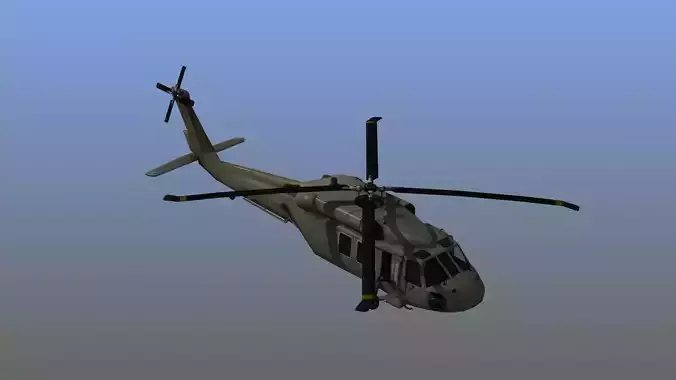 UH60M Blackhawk Helicopter 3D model UH60M Blackhawk Helicopter 3D model