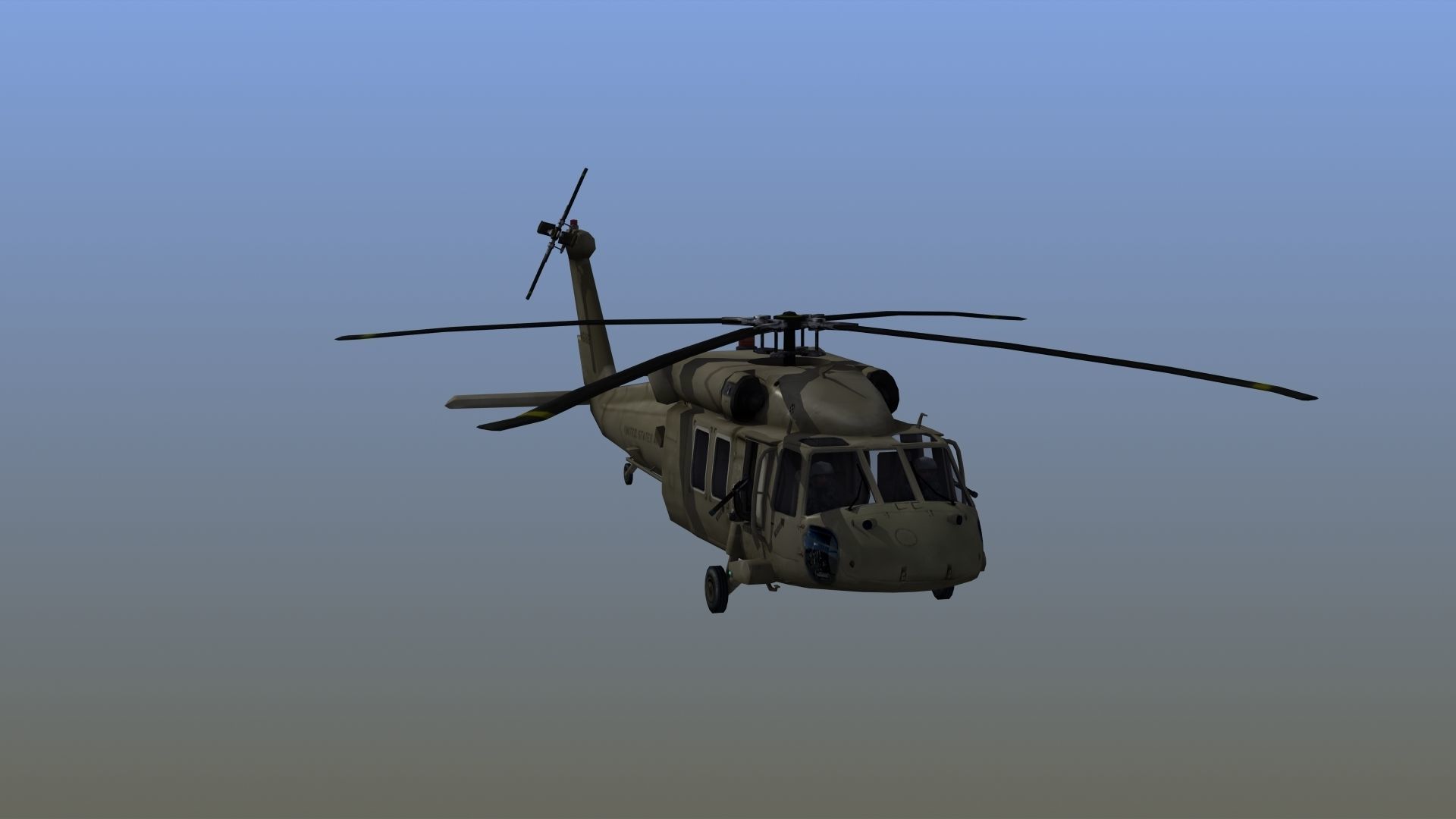 UH60M Blackhawk Helicopter 3D model_12