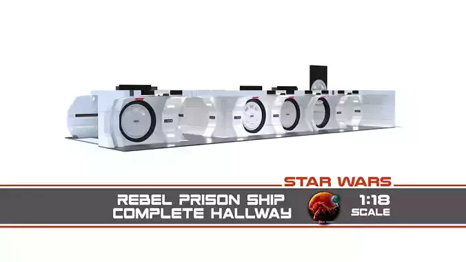The Mandalorian - Rebel Prison Ship 1-18 scale 3D Model Collection