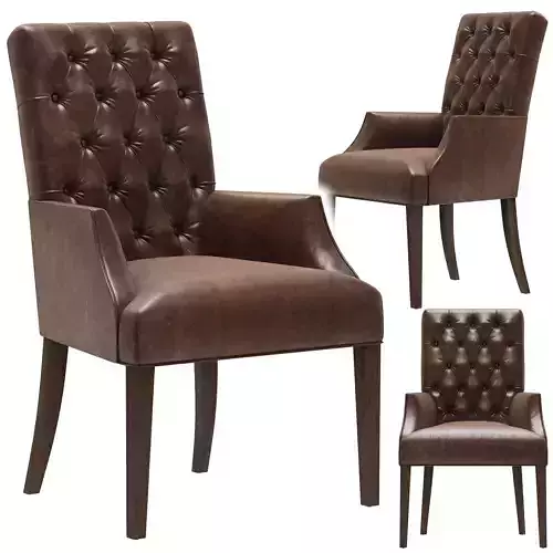 Restoration Hardware Bennett Parsons Leather Armchair