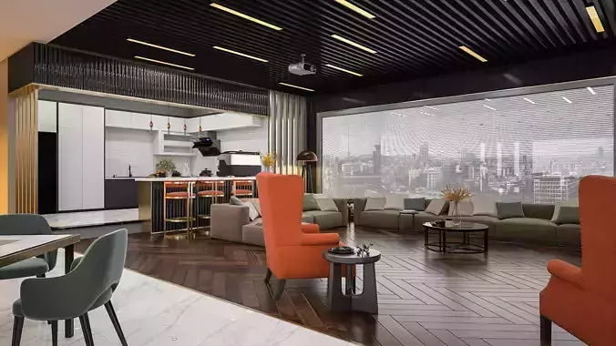 Office Rest and Cafe Design