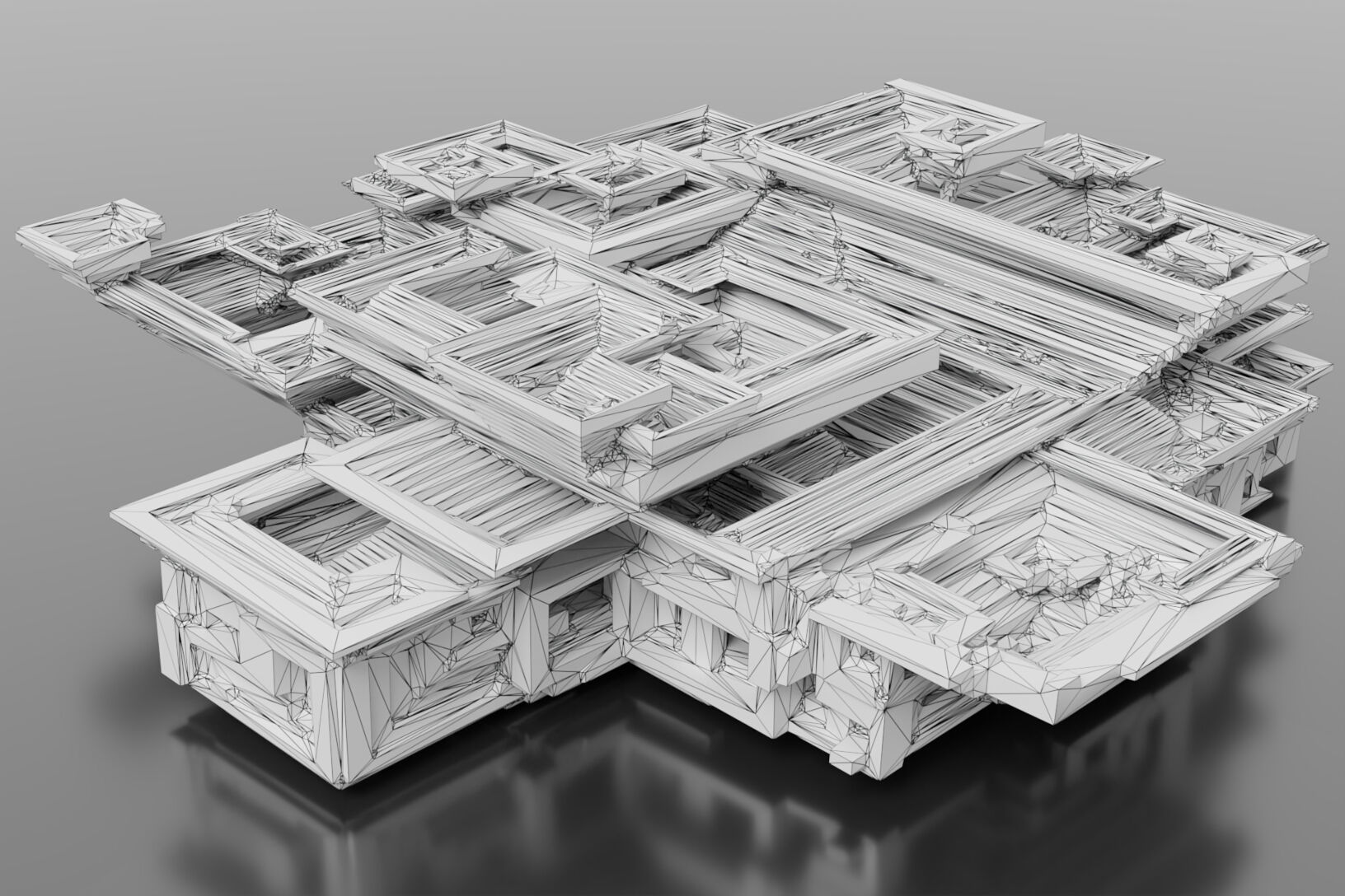 Bismuth Crystals 3D model_23