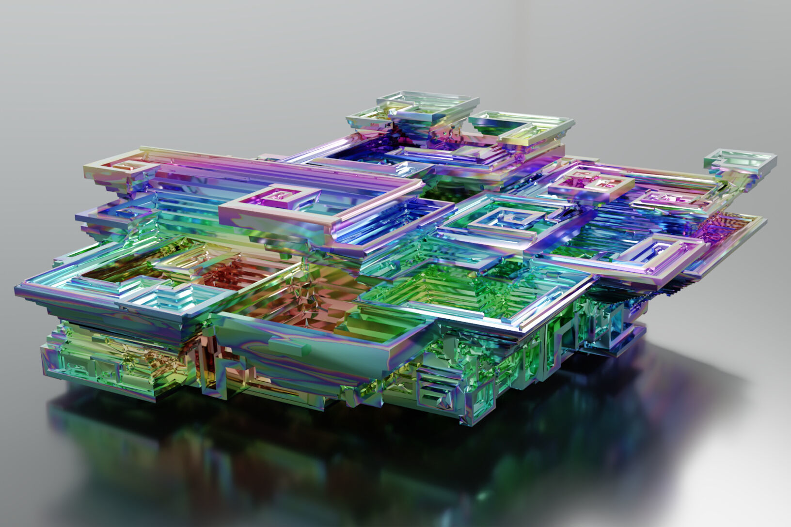 Bismuth Crystals 3D model_12