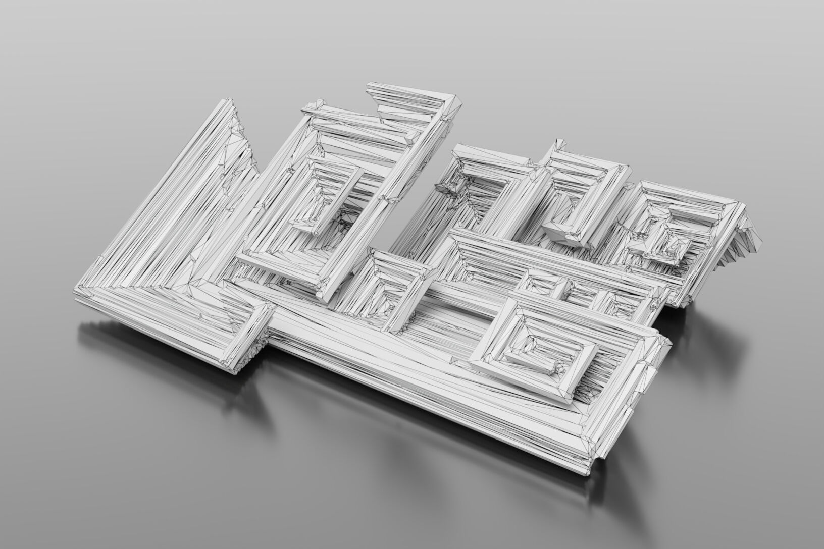 Bismuth Crystals 3D model_21