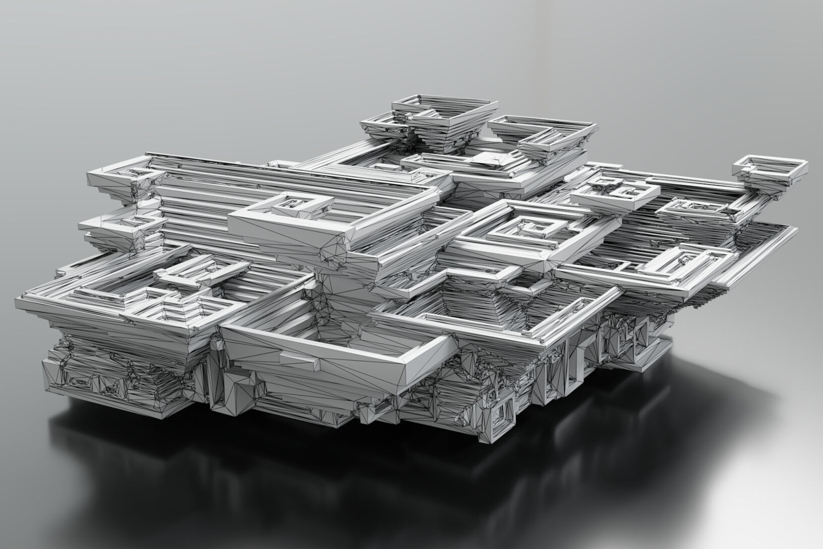 Bismuth Crystals 3D model_24