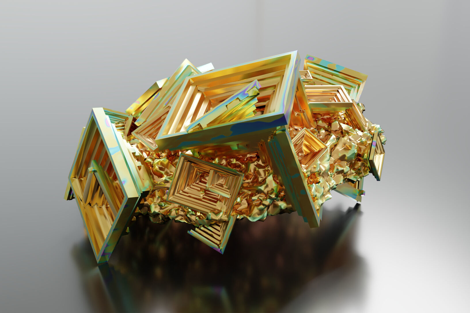 Bismuth Crystals 3D model_6