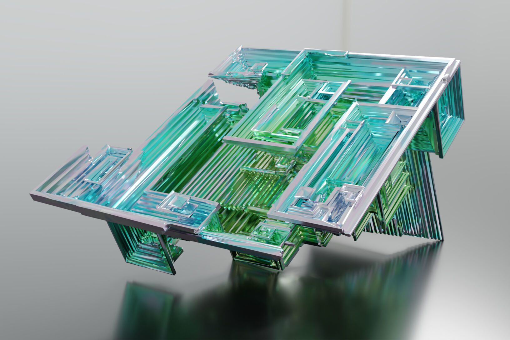 Bismuth Crystals 3D model_8