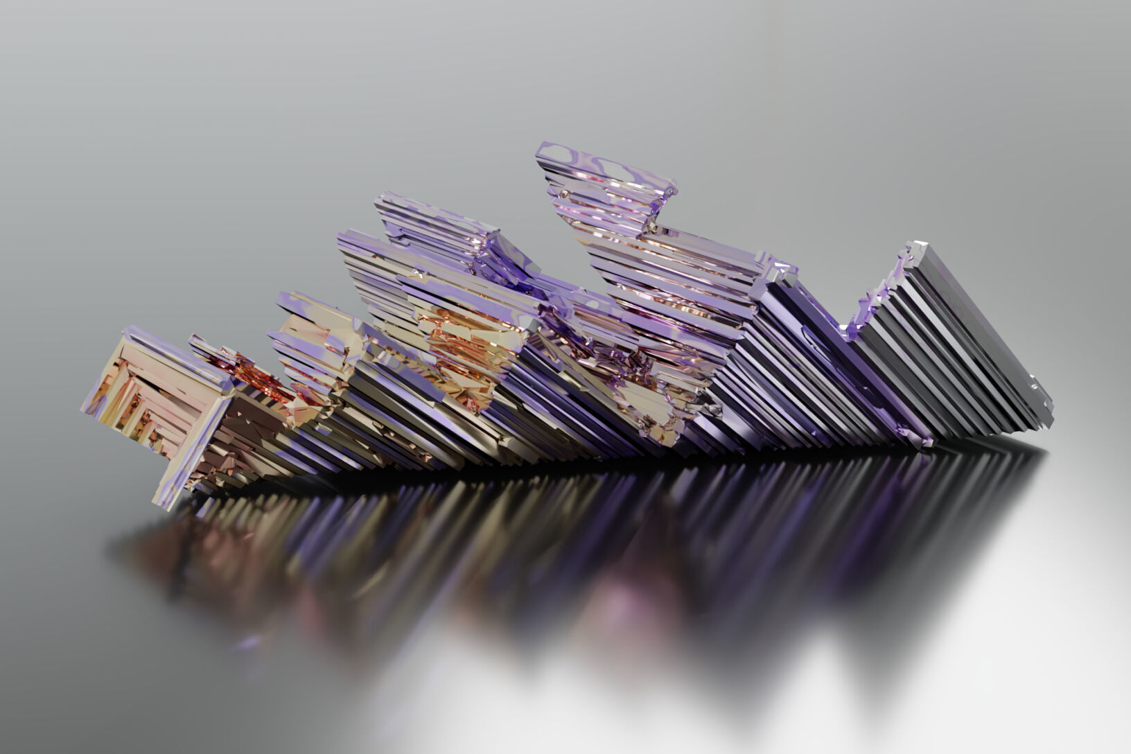 Bismuth Crystals 3D model_10