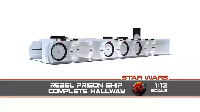 The Mandalorian - Rebel Prison Ship 1-12 scale 3D Model Collection