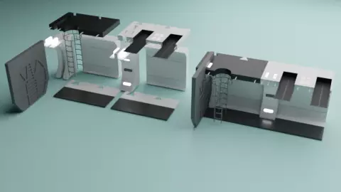 The Mandalorian - Rebel Prison Ship 1-12 scale 3D Model Collection_12