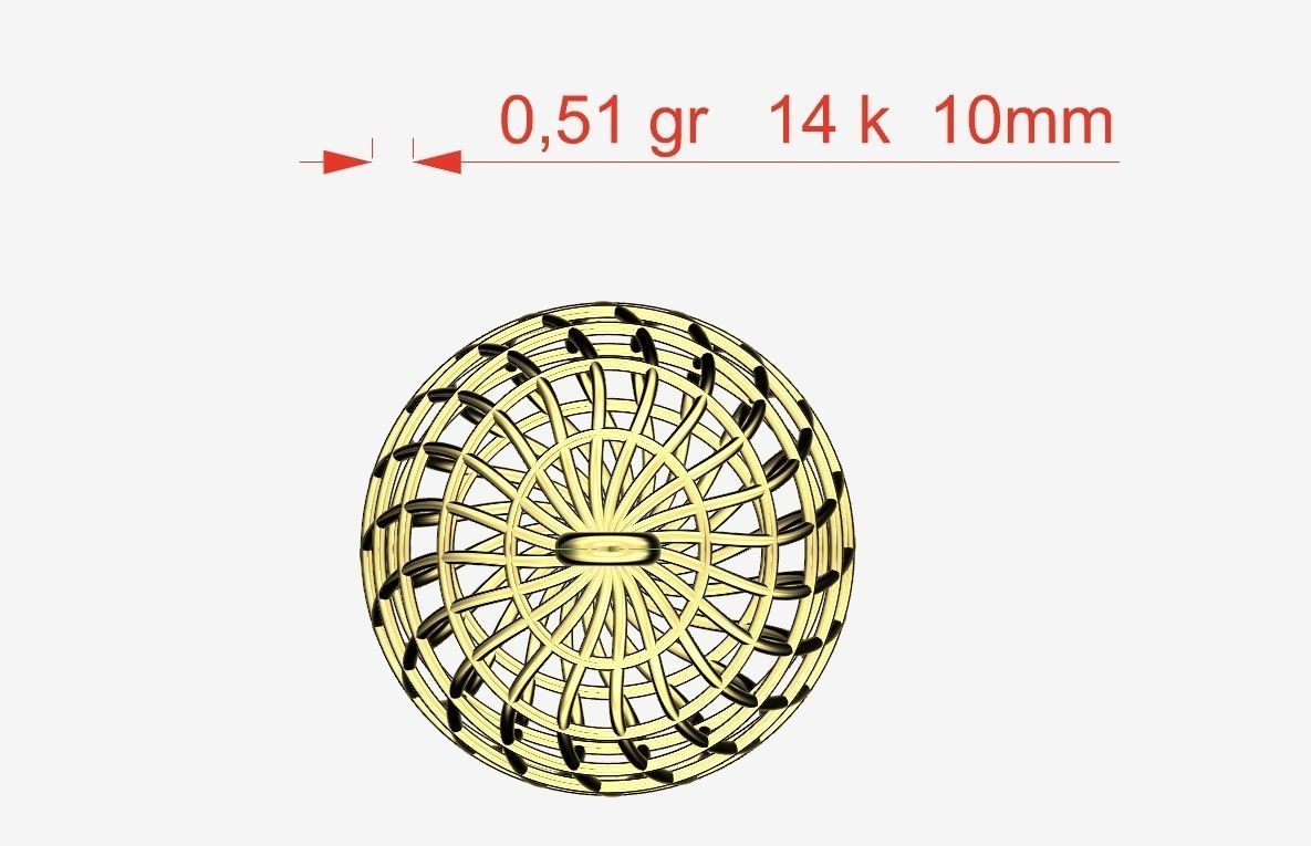 ball spacer 22k fs00006 3D print model_4