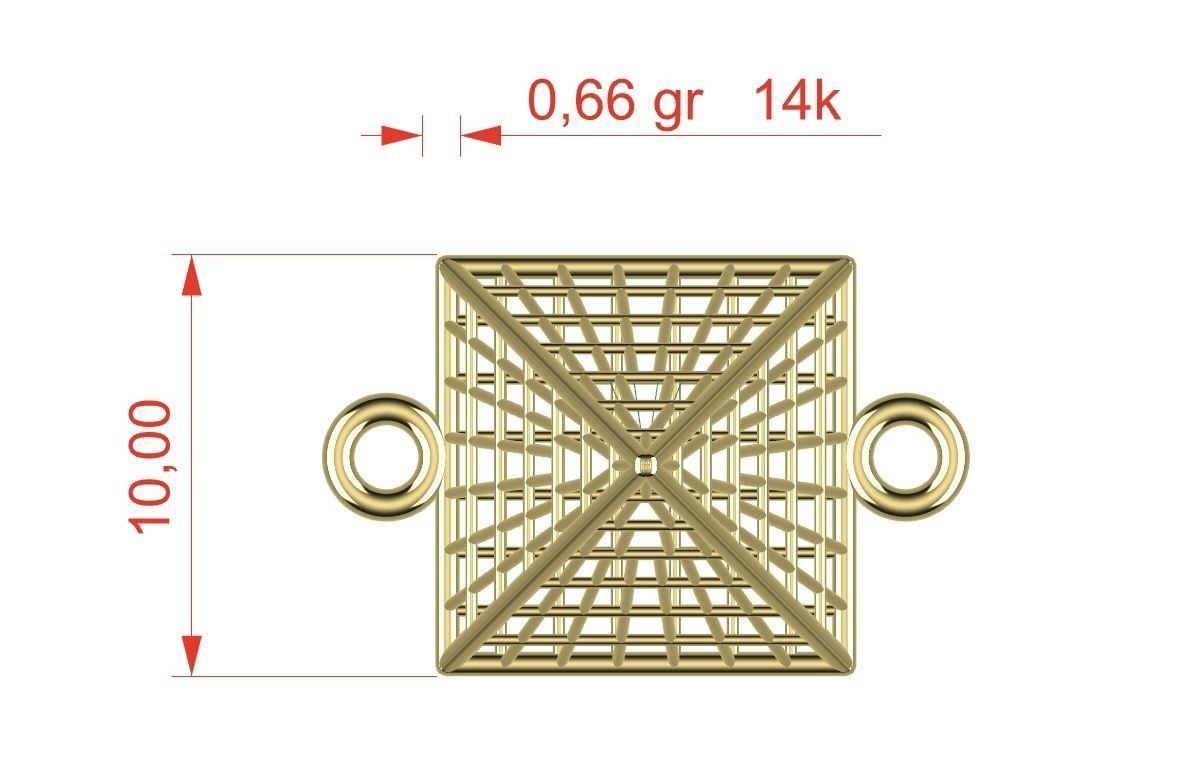 pyramid insert 22k fs00008 3D print model_4