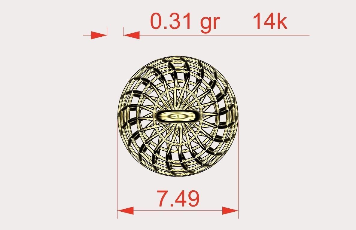 oval spacer 22k  fs00009 3D print model_1