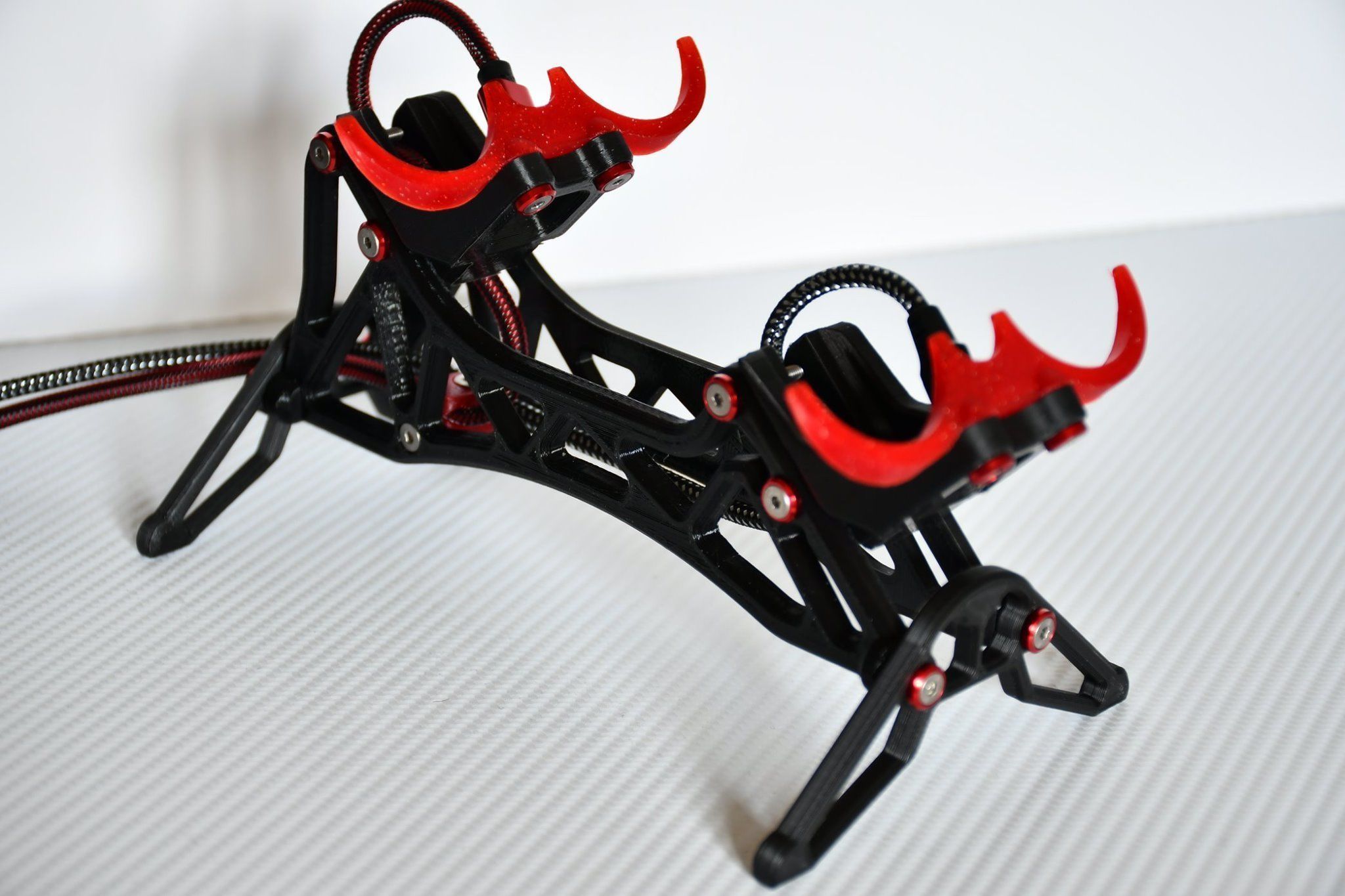 Dual controller stand for Xbox series X and PS4 3D print model_4